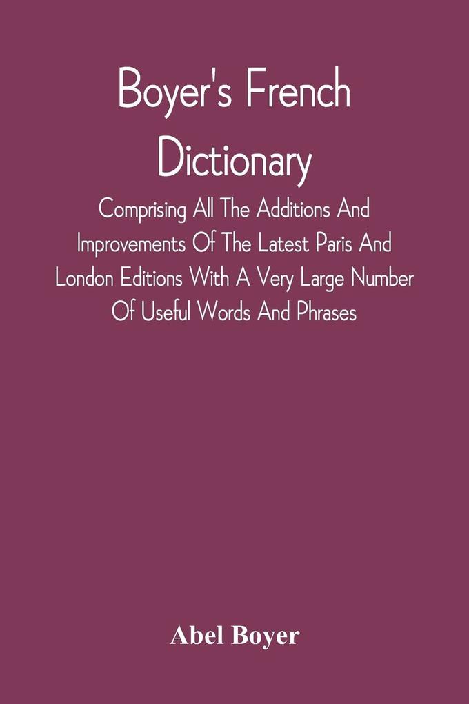 Boyer'S French Dictionary