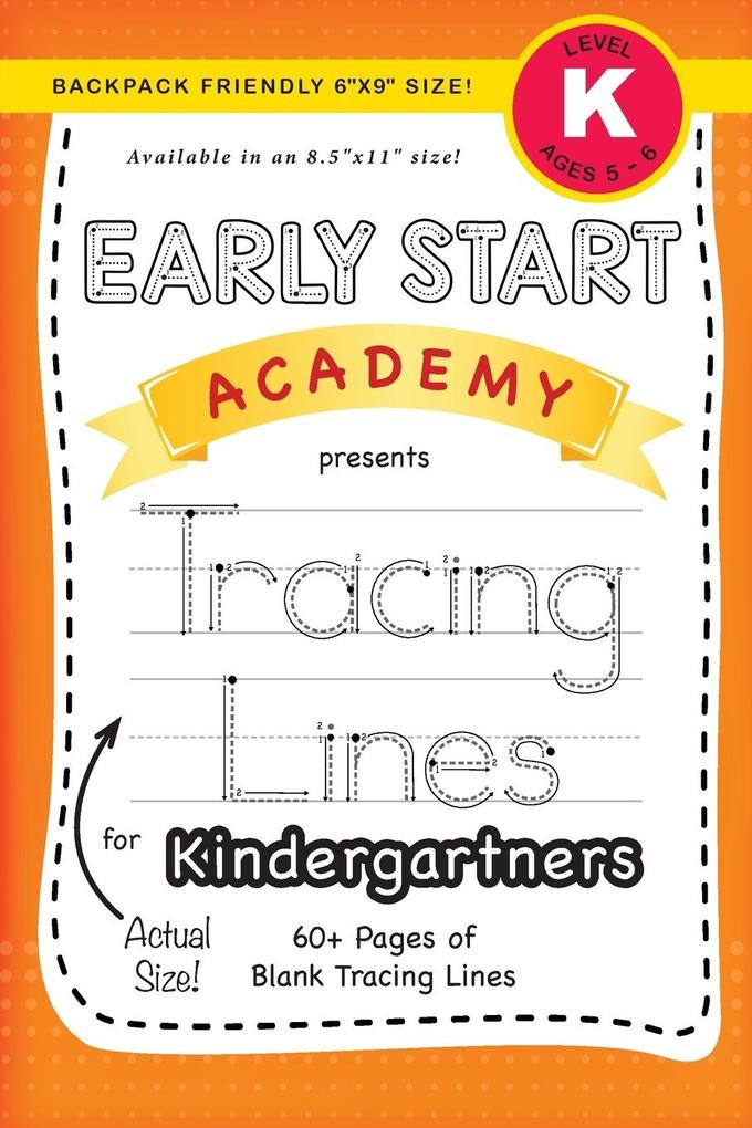 Image of Early Start Academy Tracing Lines for Kindergartners (Backpack Friendly 6x9 Size!)