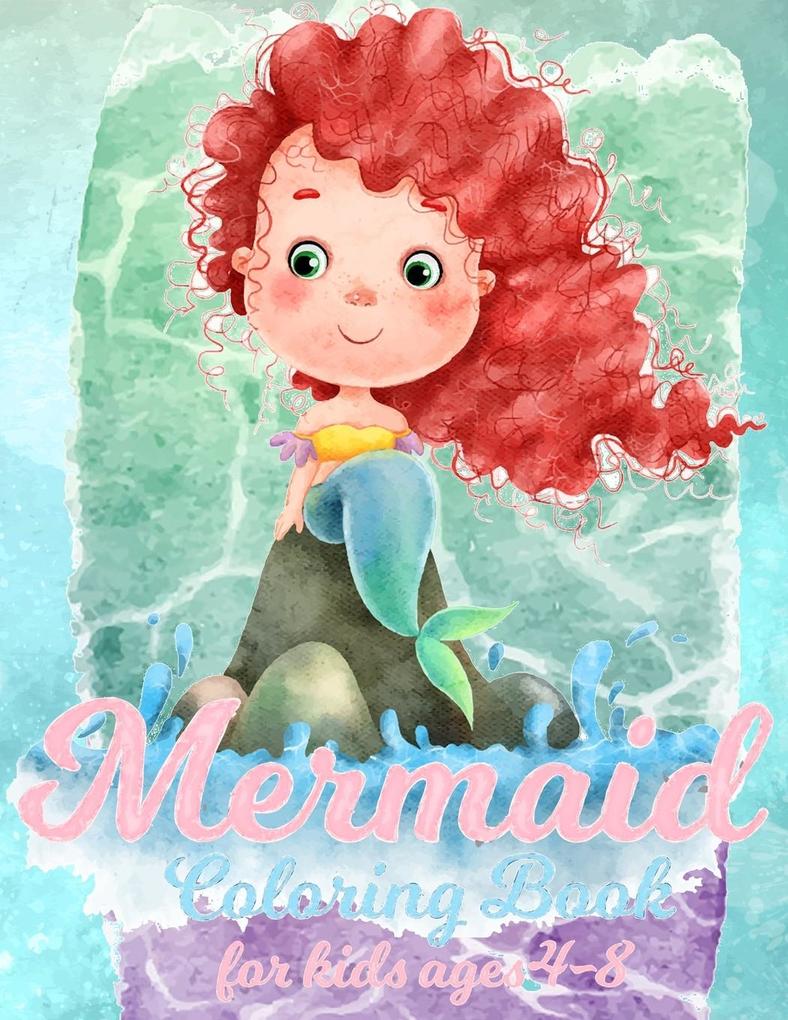 Image of Mermaid Coloring Book For Kids Ages 4-8