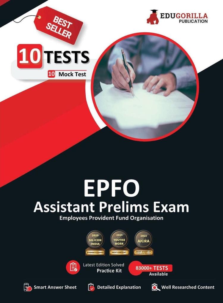 UPSC EPFO Assistant Prelims Exam Preparation Book 2023 (English Edition) - 10 Full Length Mock Tests (1000 Solved Questions) with Free Access to Online Tests