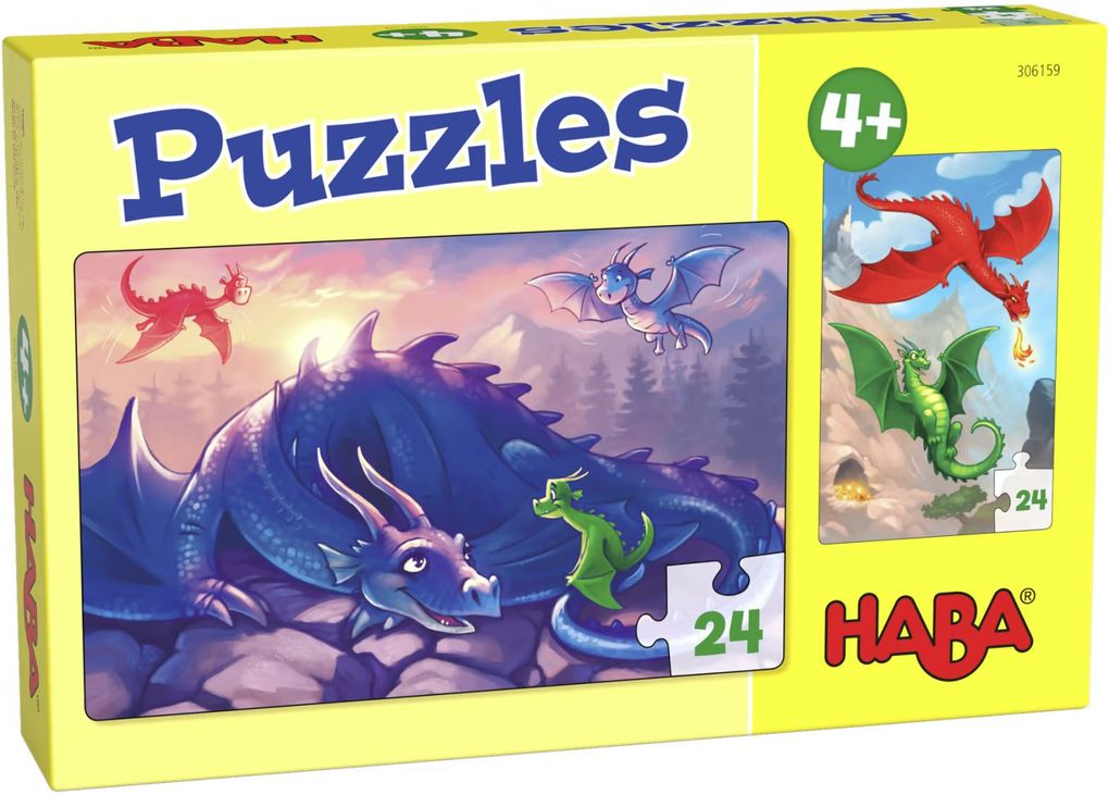 Puzzles Drachen 2 x 24 Teile