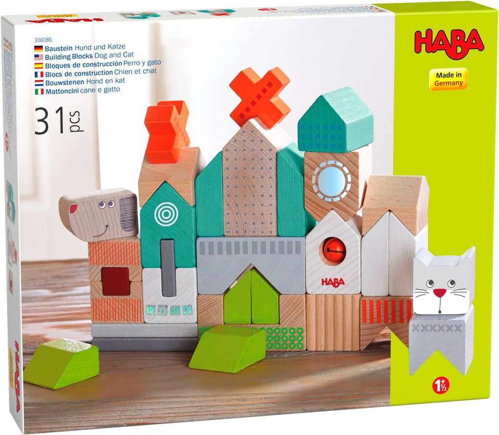 HABA - Bausteine Hund und Katze