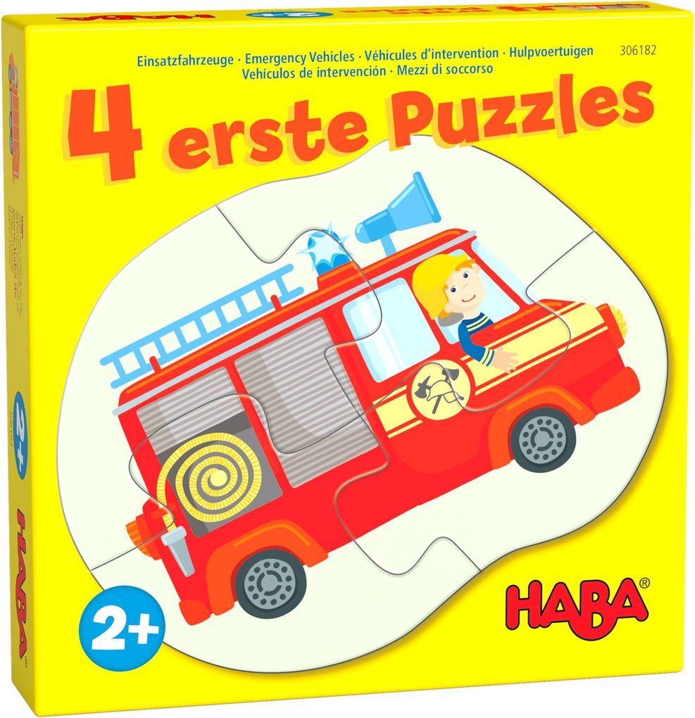 Image of 4 erste Puzzles - Einsatzfahrzeuge