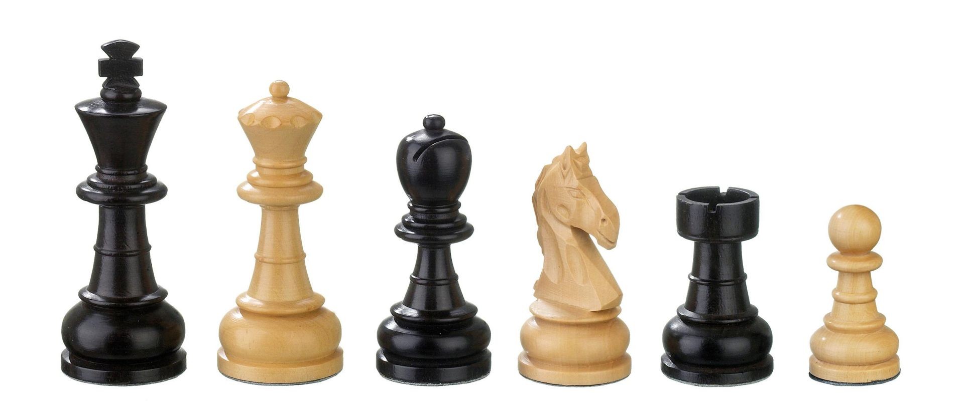 Philos 20701 - Schachfiguren Chlodewig Königshöhe 83 mm in Set-Up Box