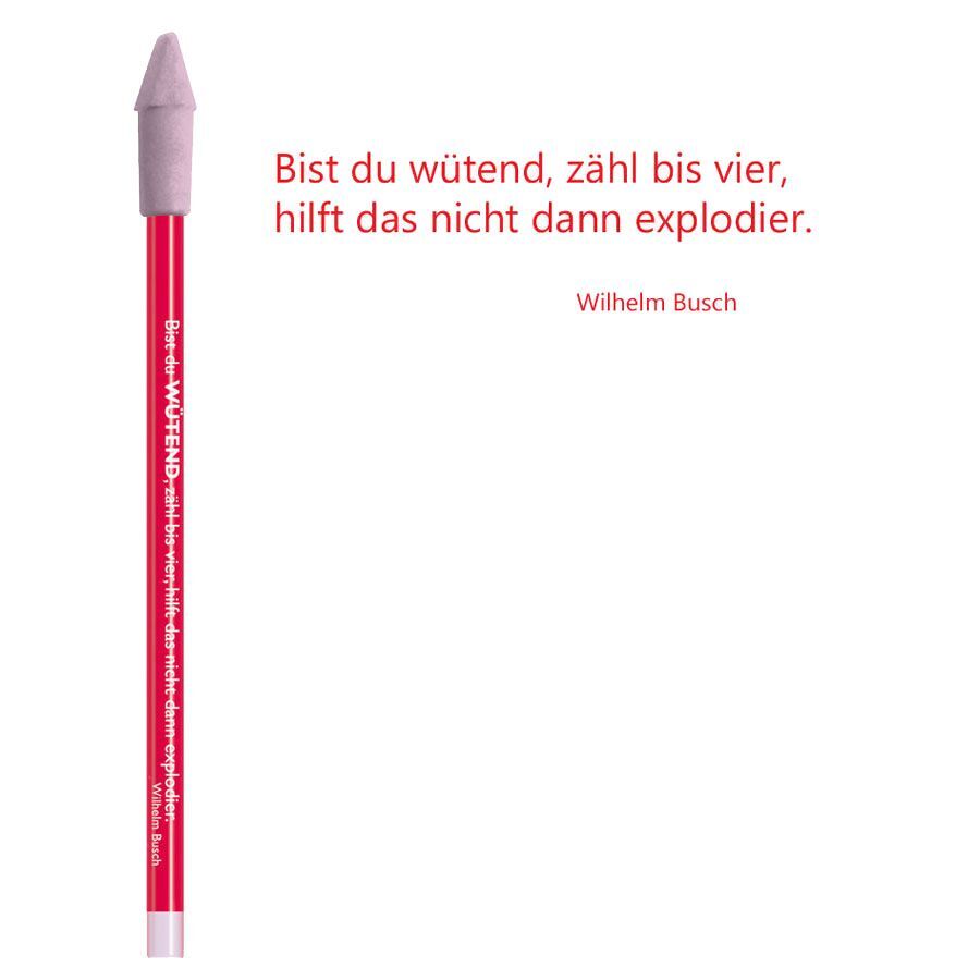 Bleistift rot Wilhelm Busch