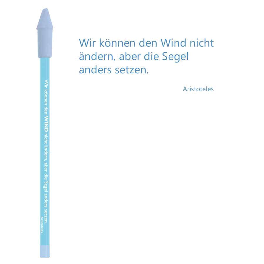 Bleistift blau Aristoteles