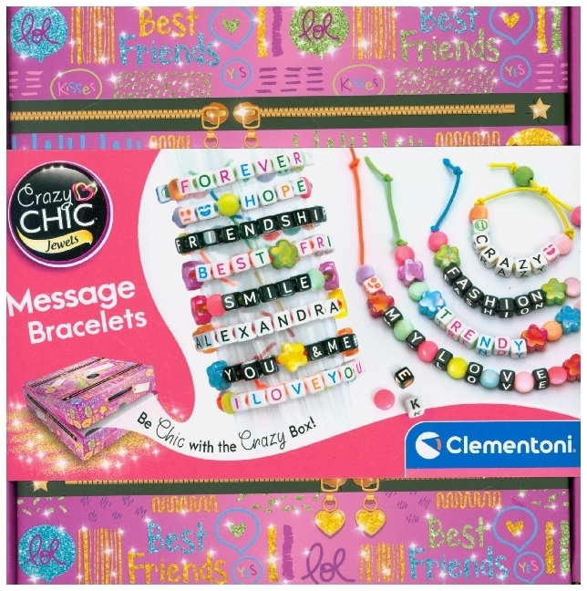 Clementoni - Crazy Chic - Spruch-Armbänder