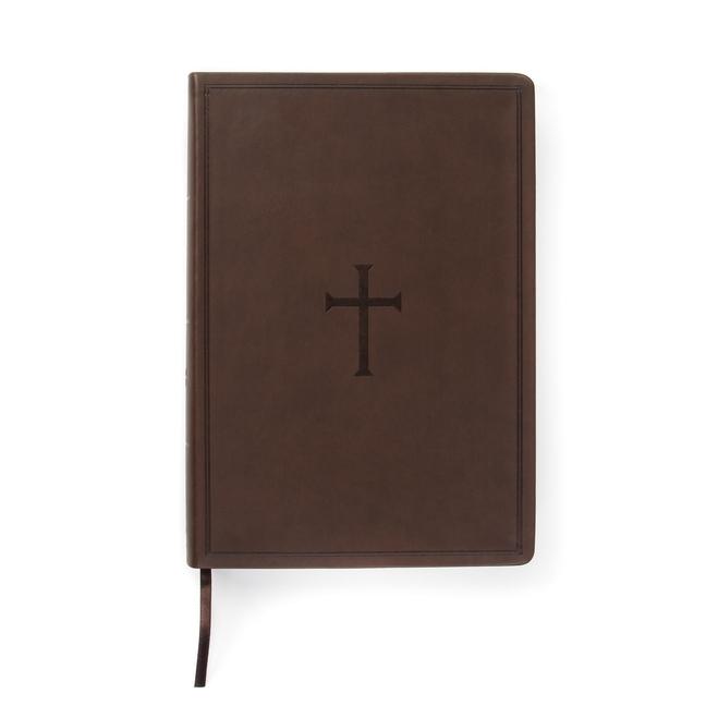 CSB Super Giant Print Reference Bible Value Edition Brown Leathertouch