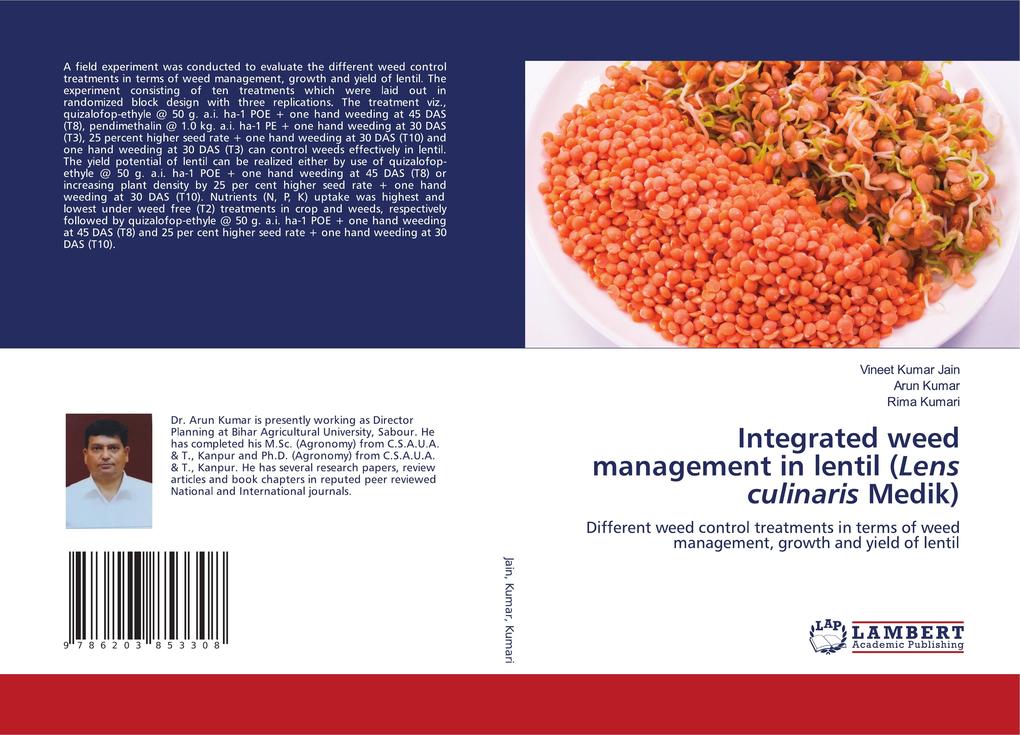 Integrated weed management in lentil (Lens culinaris Medik)