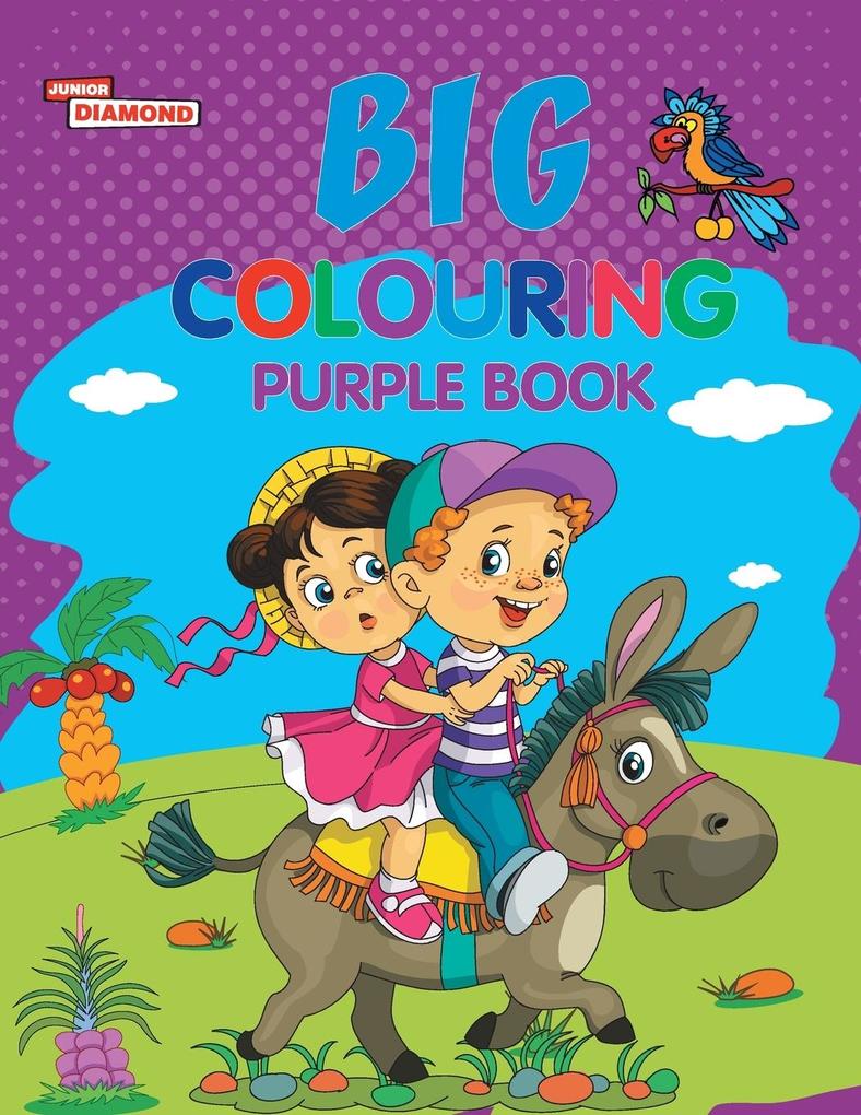 Image of Big Colouring Purple Book for 5 to 9 years Old Kids| Fun Activity and Colouring Book for Children