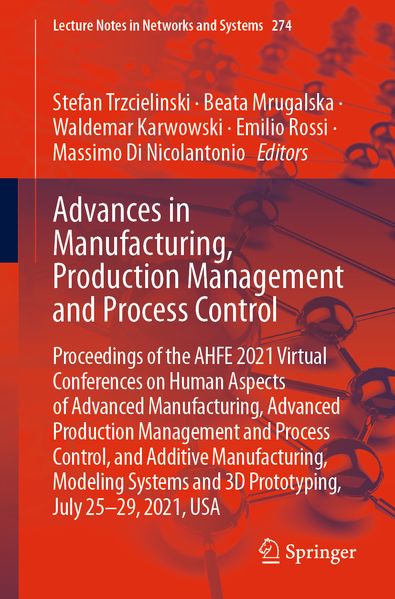 Advances in Manufacturing Production Management and Process Control