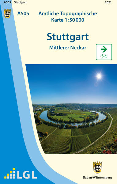 A505 Amtliche Topographische Karte 1:50 000 Stuttgart