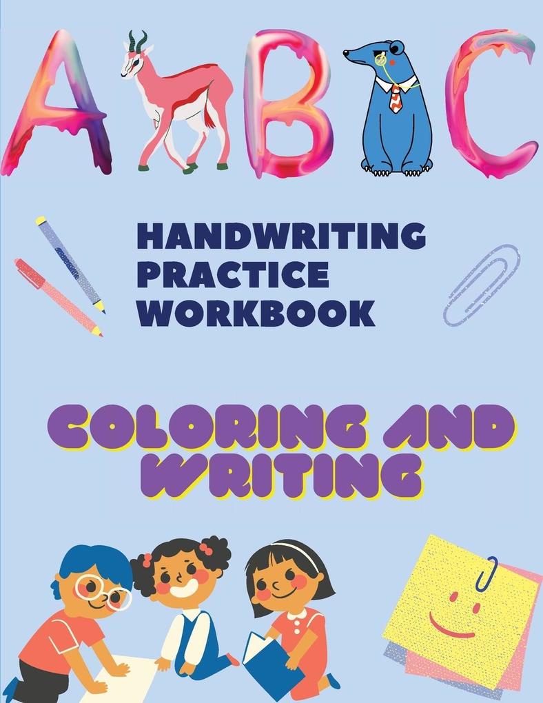 Handwriting Practice WorkbookColoring and tracing Books