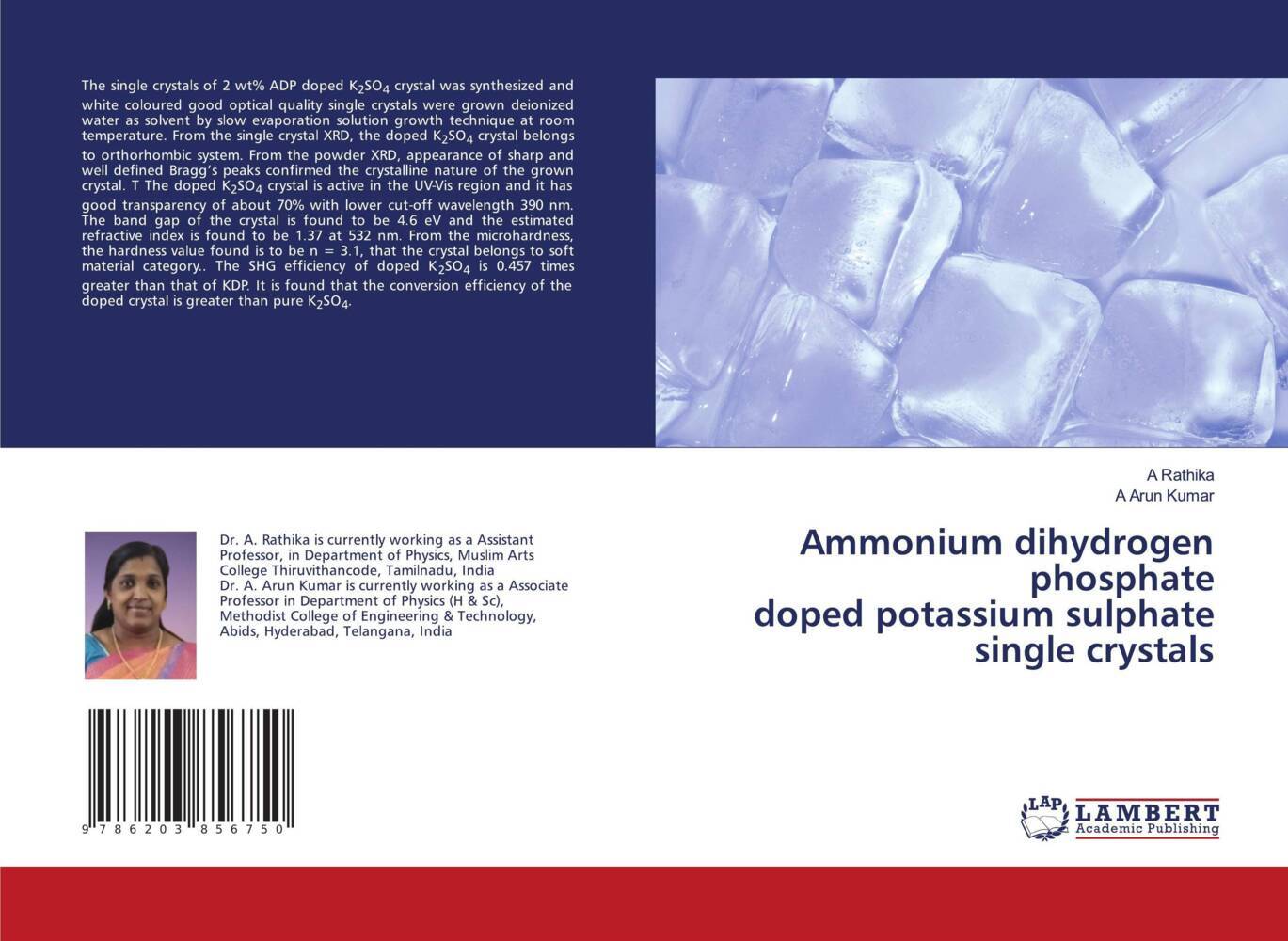 Ammonium dihydrogen phosphate doped potassium sulphate single crystals