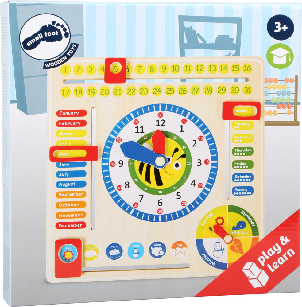 small foot Lerntafel Datum Uhr- & Jahreszeiten