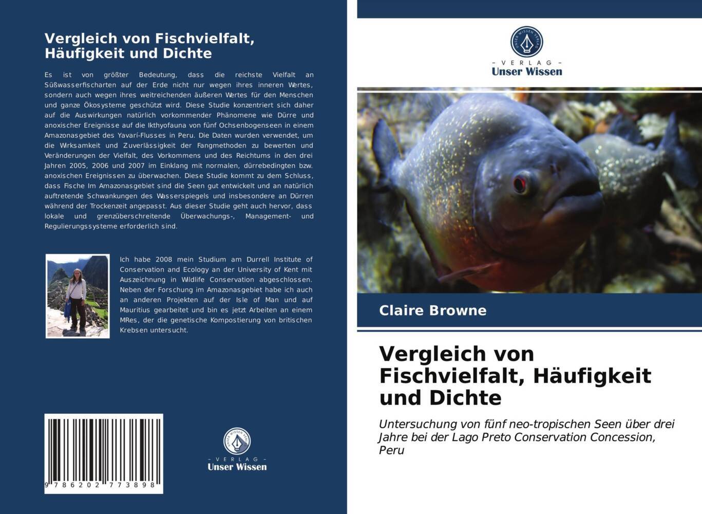 Vergleich von Fischvielfalt Häufigkeit und Dichte