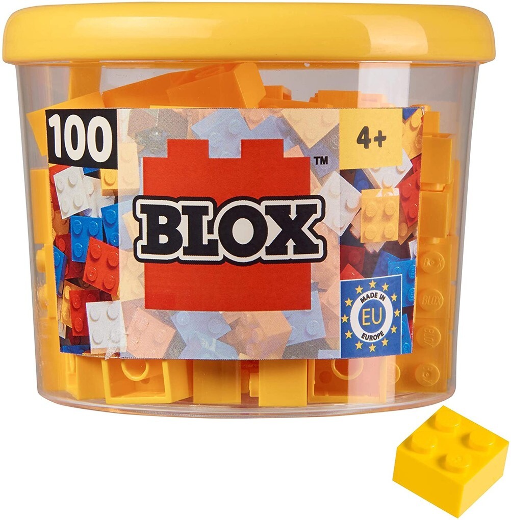 Simba 104114110 - Blox 100 gelbe Bausteine