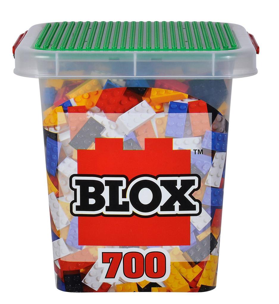 Blox - 700 Bausteine bunt - incl. Box - kompatibel mit bekannten Spielsteinen