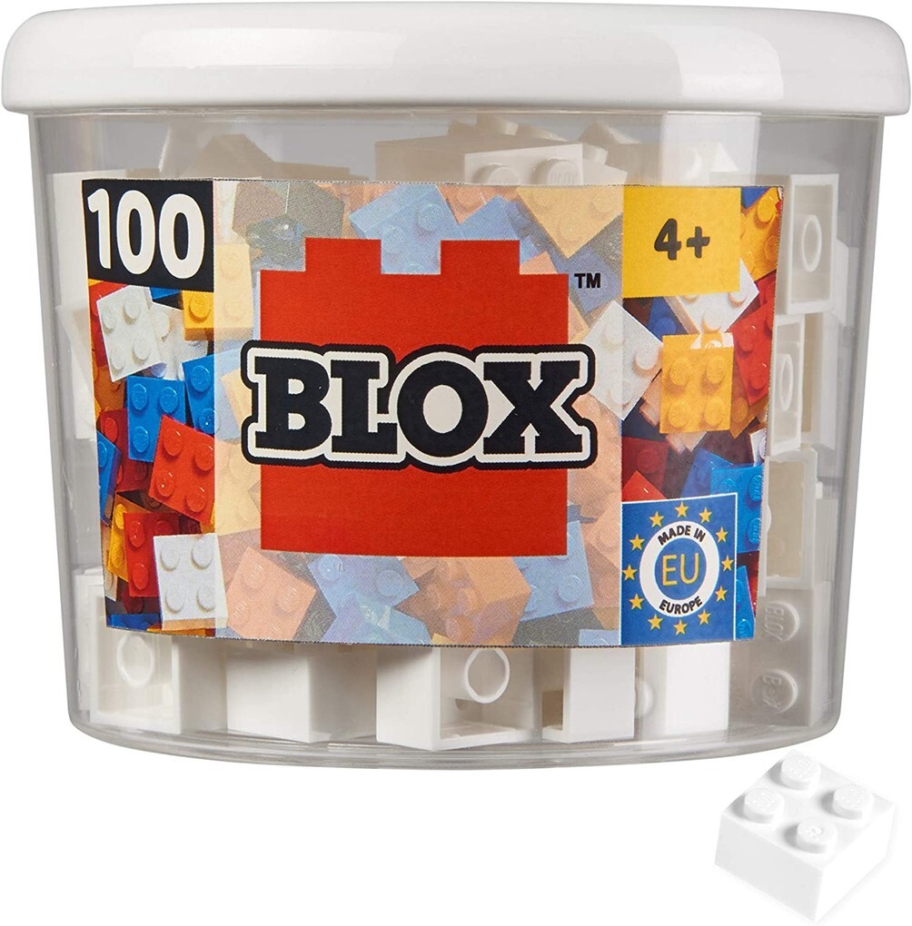 Simba 104114113 - Blox 100 weiße Bausteine