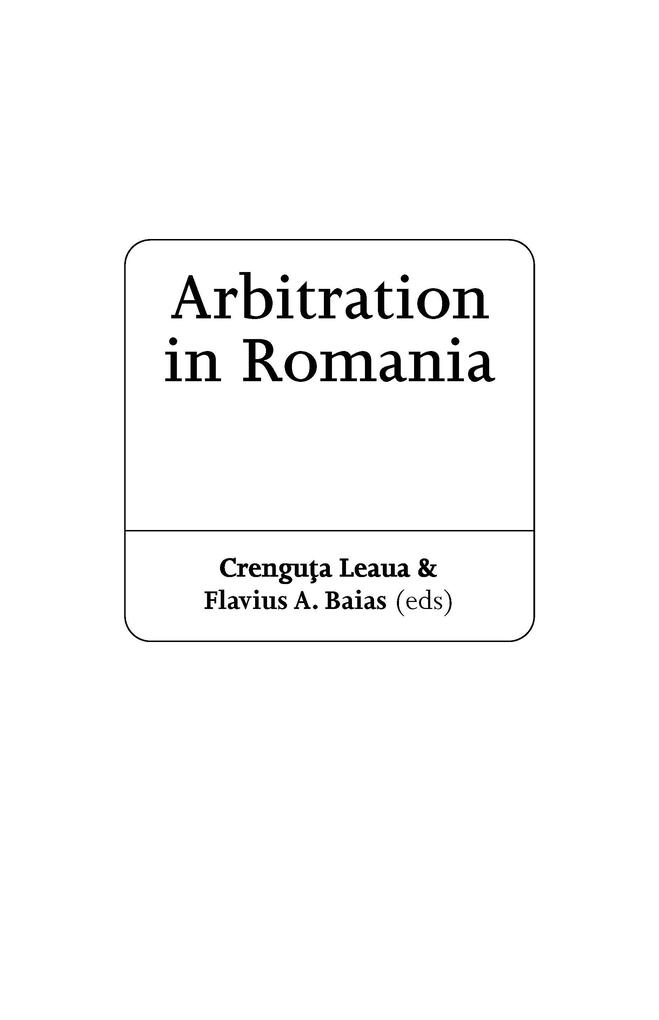 Arbitration in Romania