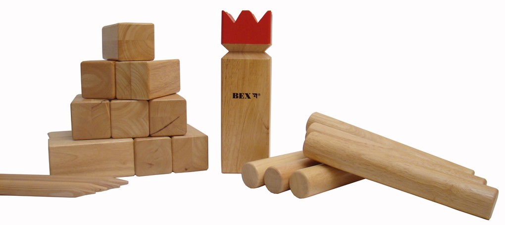 Bex Sport Bex 511-1320-1 - Kubb Pro Aus Gummibaum Holz Turnier-Größe