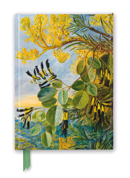 Kew: Marianne North: Flowers of the Flame-Tree and Yellow and Black Twiner West Australia (Foiled Journal)