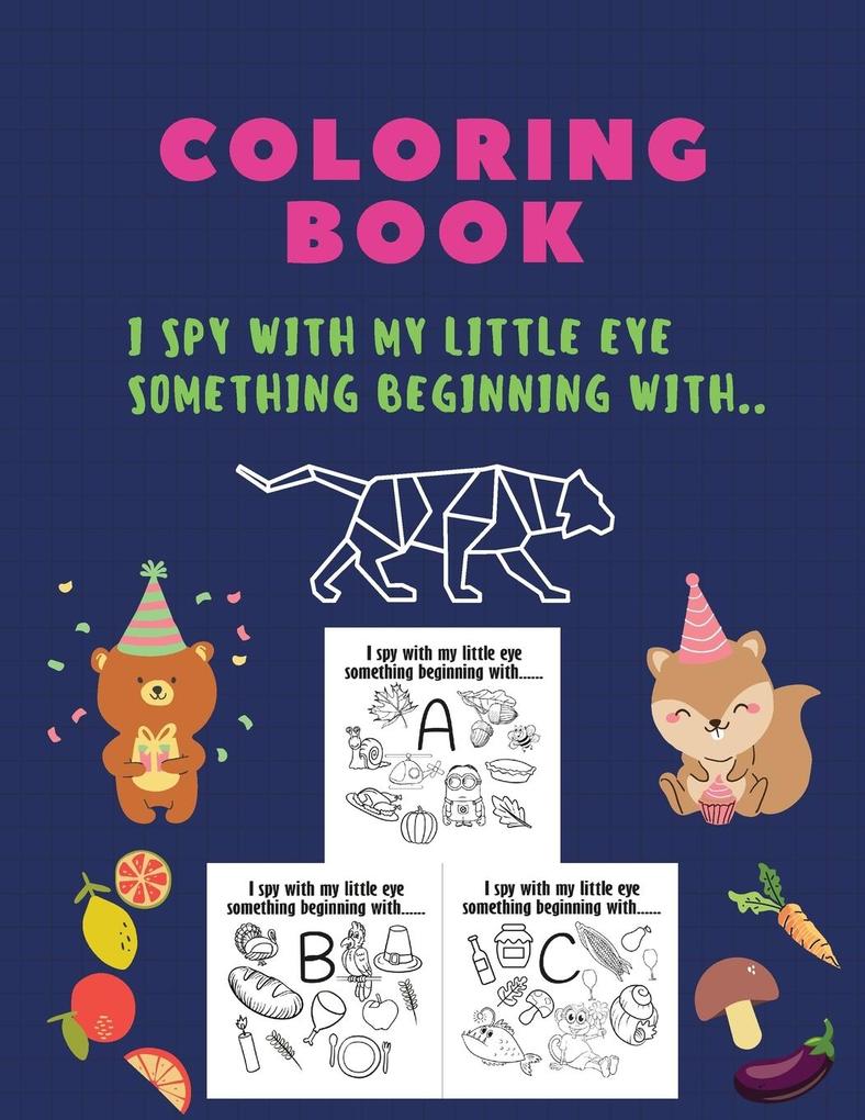 Coloring Book I spy with my little eye something beginning with