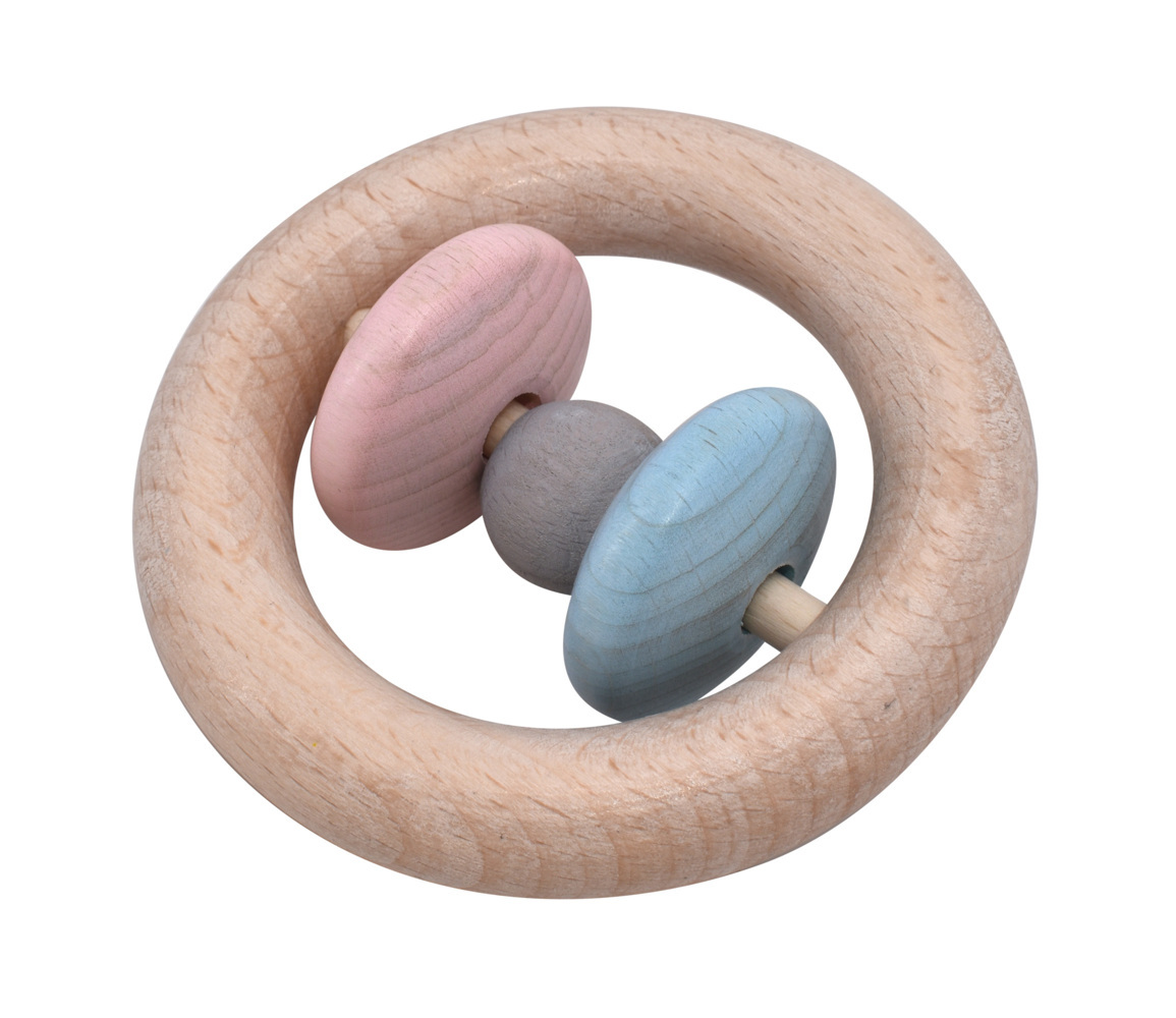 Voggenreiter 1244 - Klapper-Ring - Roti (blau/rosa)