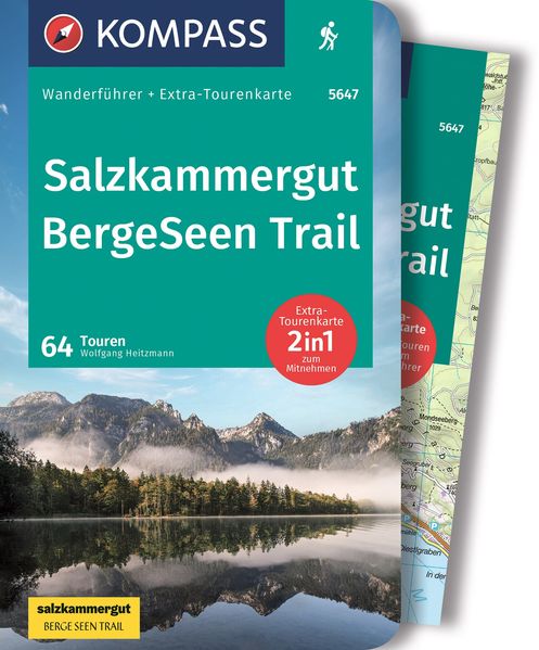 KOMPASS Wanderführer Salzkammergut BergeSeen Trail 61 Touren mit Extra-Tourenkarte