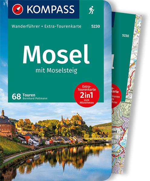 Image of KOMPASS Wanderführer Mosel mit Moselsteig 68 Touren