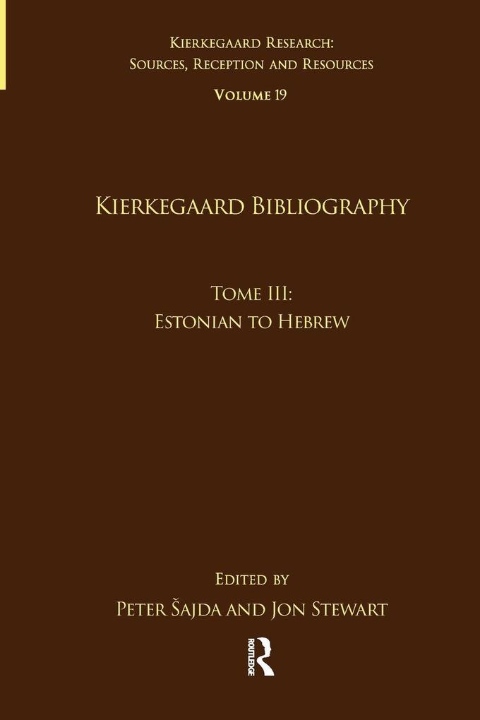 Volume 19 Tome III