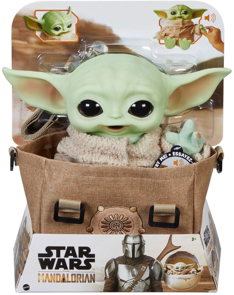 Image of Disney Star Wars Mandalorian The Child Baby Yoda Funktionsplüsch & Tasche Geschenkset