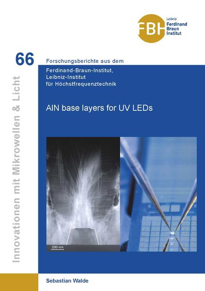 AlN base layers for UV LEDs