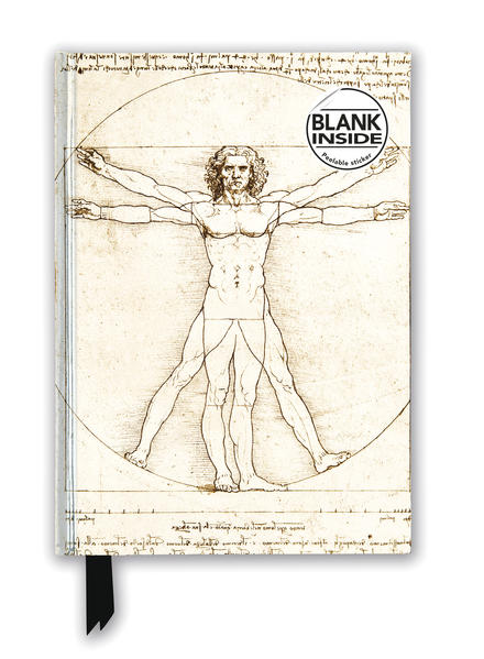 Leonardo Da Vinci: Vitruvian Man (Foiled Blank Journal)