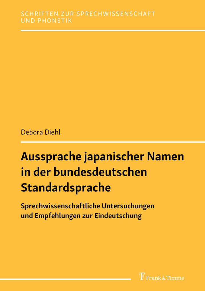 Aussprache japanischer Eigennamen in der bundesdeutschen Standardsprache