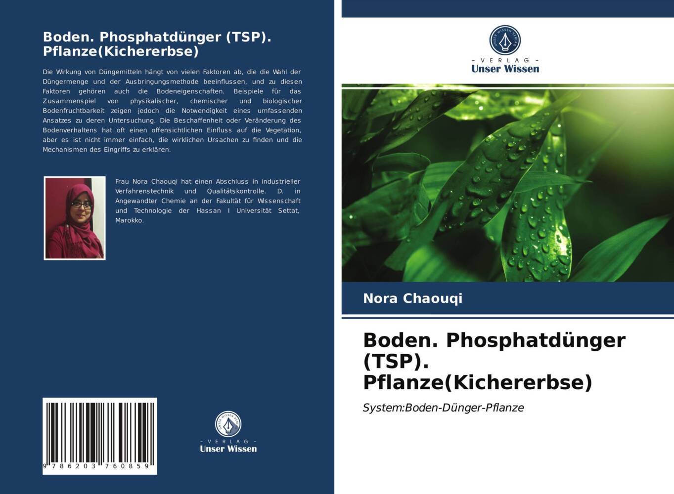 Boden. Phosphatdünger (TSP). Pflanze(Kichererbse)