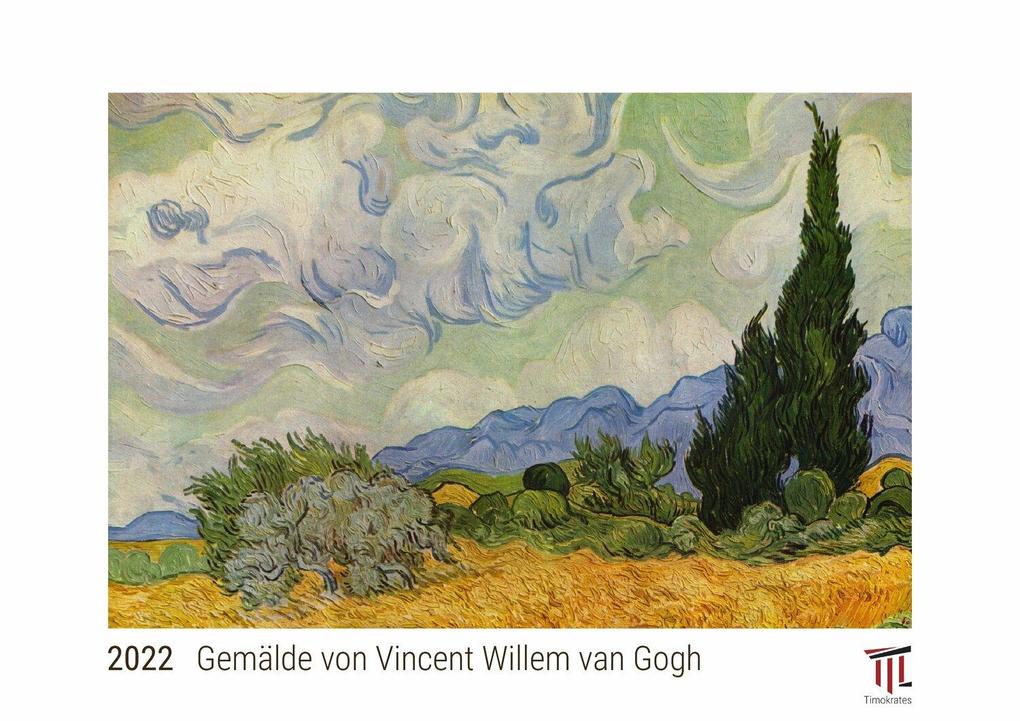 Gemälde von Vincent Willem van Gogh 2022 - White Edition - Timokrates Kalender Wandkalender Bildkalender - DIN A4 (ca. 30 x 21 cm)