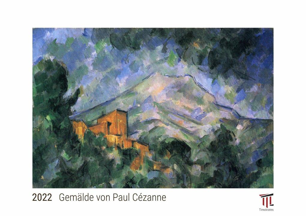 Gemälde von Paul Cézanne 2022 - White Edition - Timokrates Kalender Wandkalender Bildkalender - DIN A4 (ca. 30 x 21 cm)