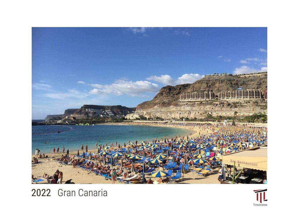 Gran Canaria 2022 - White Edition - Timokrates Kalender Wandkalender Bildkalender - DIN A4 (ca. 30 x 21 cm)