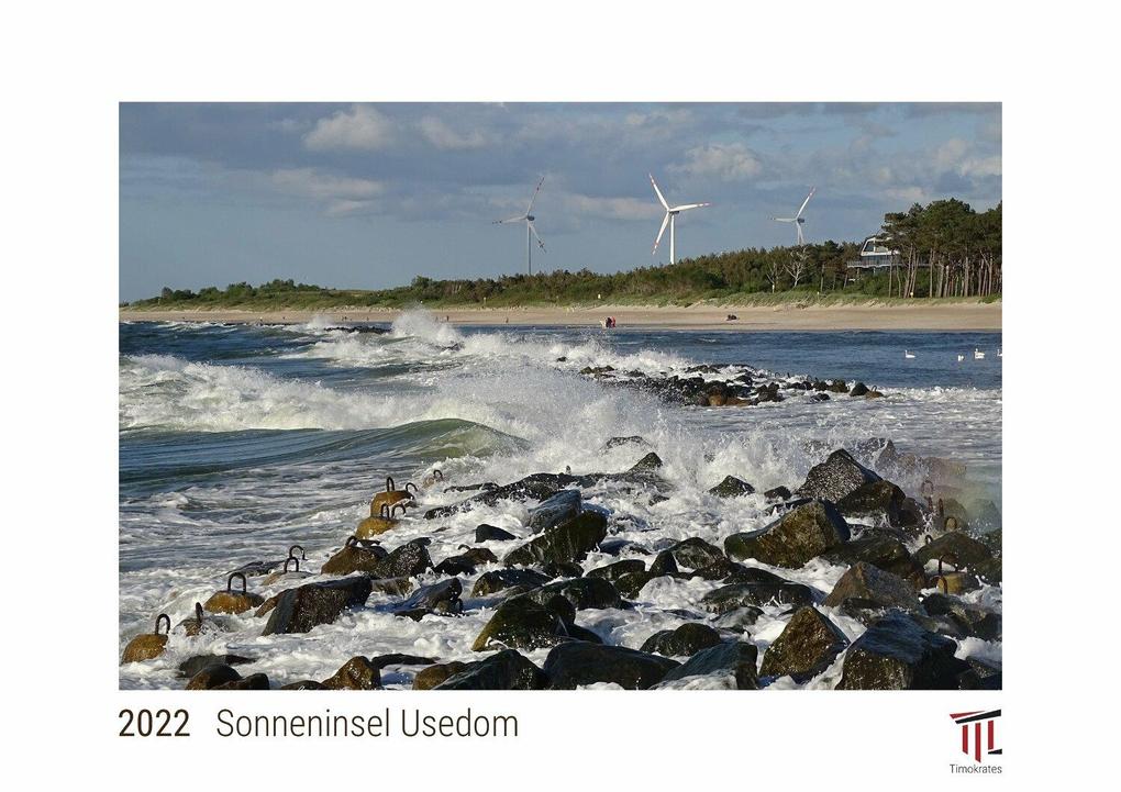 Sonneninsel Usedom 2022 - White Edition - Timokrates Kalender Wandkalender Bildkalender - DIN A4 (ca. 30 x 21 cm)