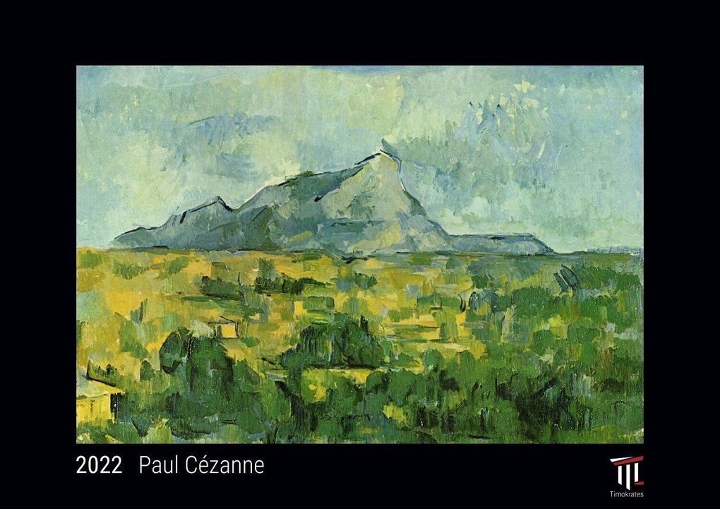 Paul Cézanne 2022 - Black Edition - Timokrates Kalender Wandkalender Bildkalender - DIN A4 (ca. 30 x 21 cm)
