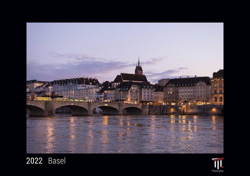 Basel 2022 - Black Edition - Timokrates Kalender Wandkalender Bildkalender - DIN A4 (ca. 30 x 21 cm)