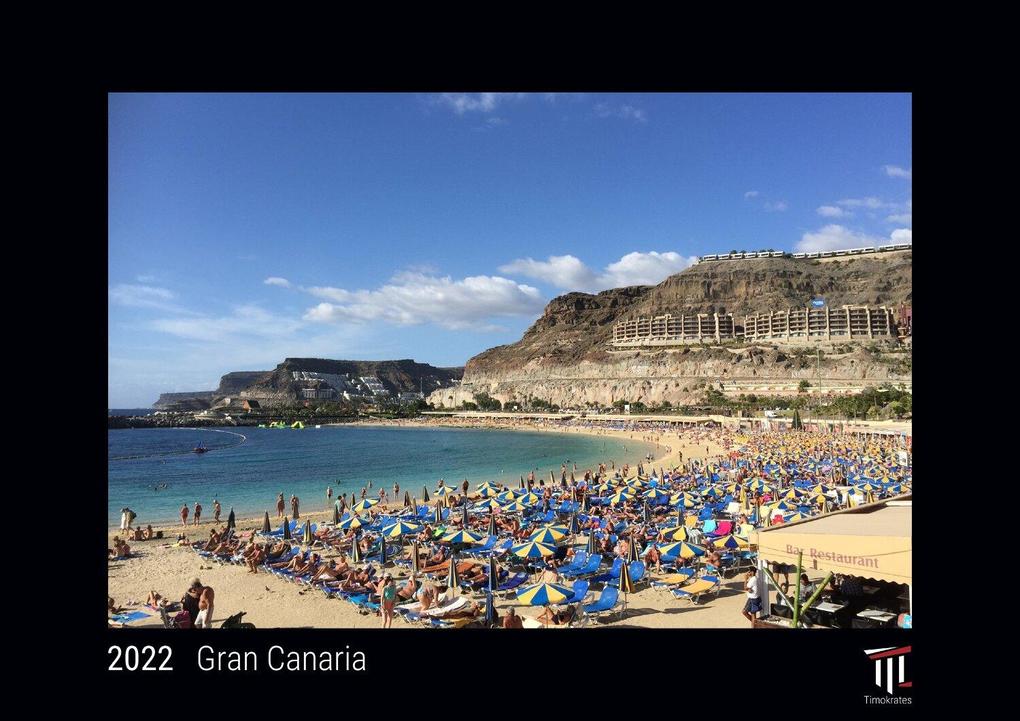 Gran Canaria 2022 - Black Edition - Timokrates Kalender Wandkalender Bildkalender - DIN A4 (ca. 30 x 21 cm)