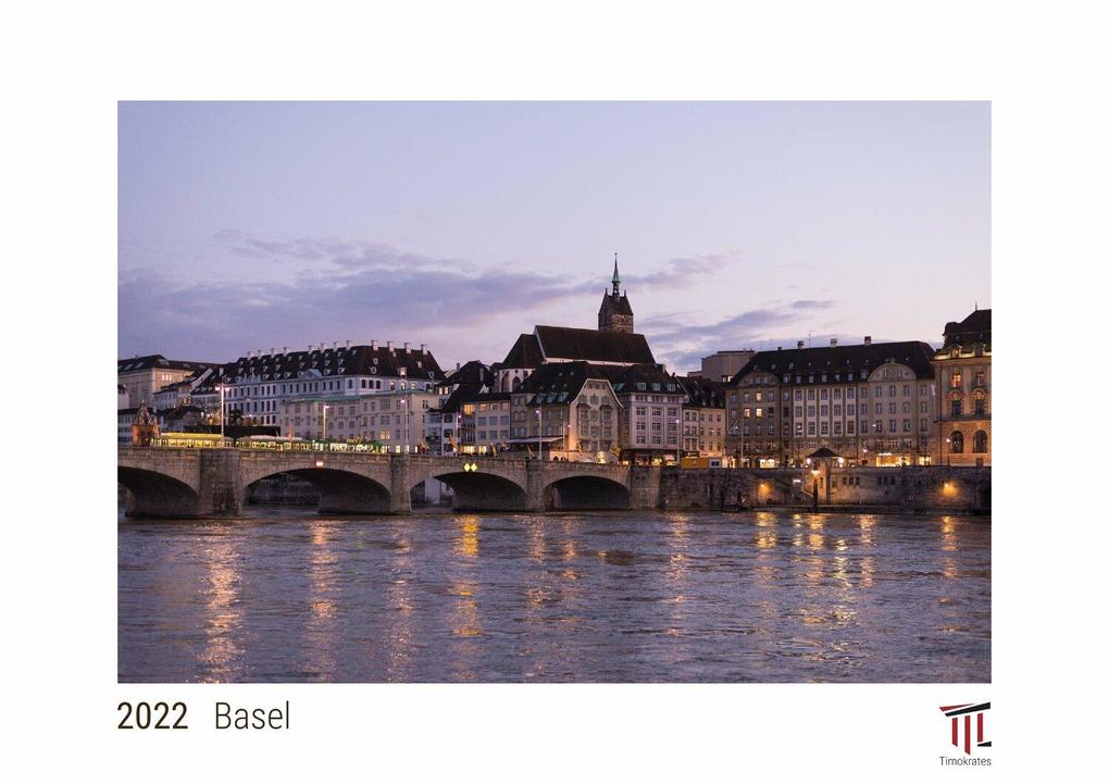 Basel 2022 - White Edition - Timokrates Kalender Wandkalender Bildkalender - DIN A4 (ca. 30 x 21 cm)