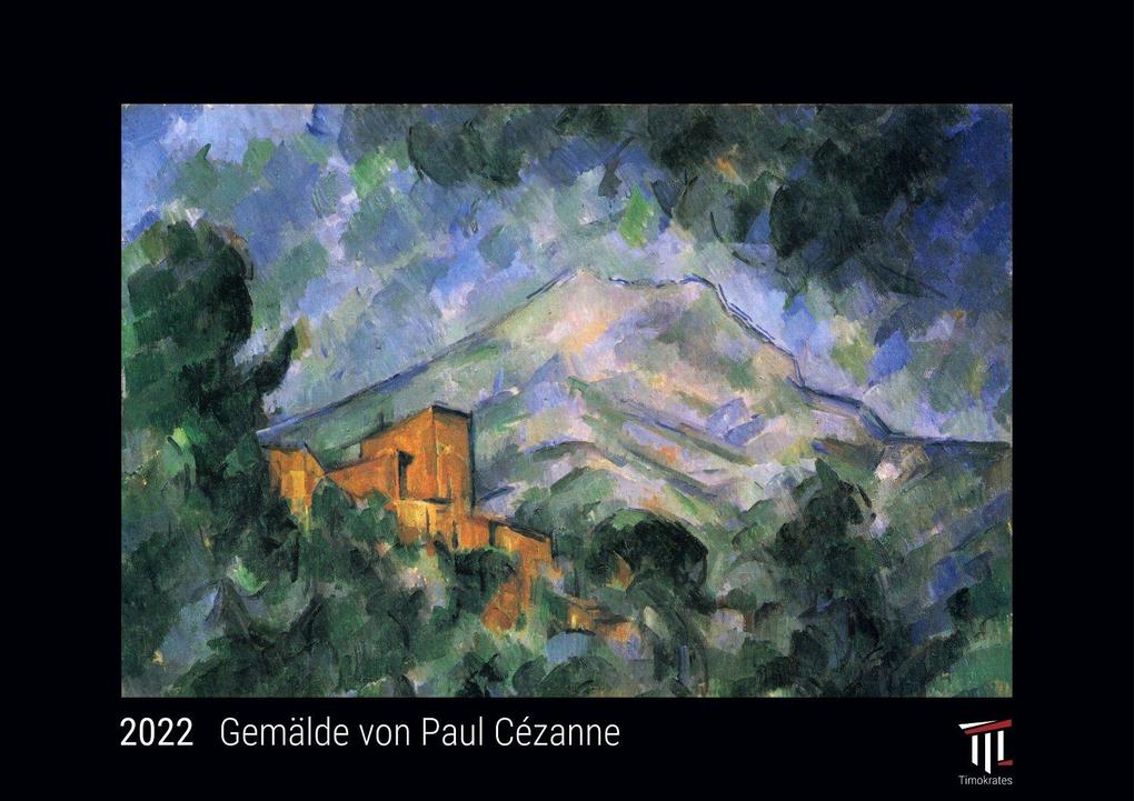 Gemälde von Paul Cézanne 2022 - Black Edition - Timokrates Kalender Wandkalender Bildkalender - DIN A3 (42 x 30 cm)