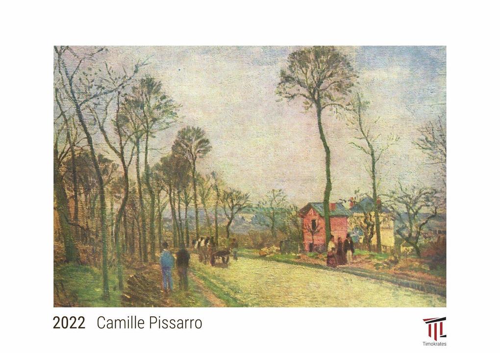 Camille Pissarro 2022 - White Edition - Timokrates Kalender Wandkalender Bildkalender - DIN A3 (42 x 30 cm)