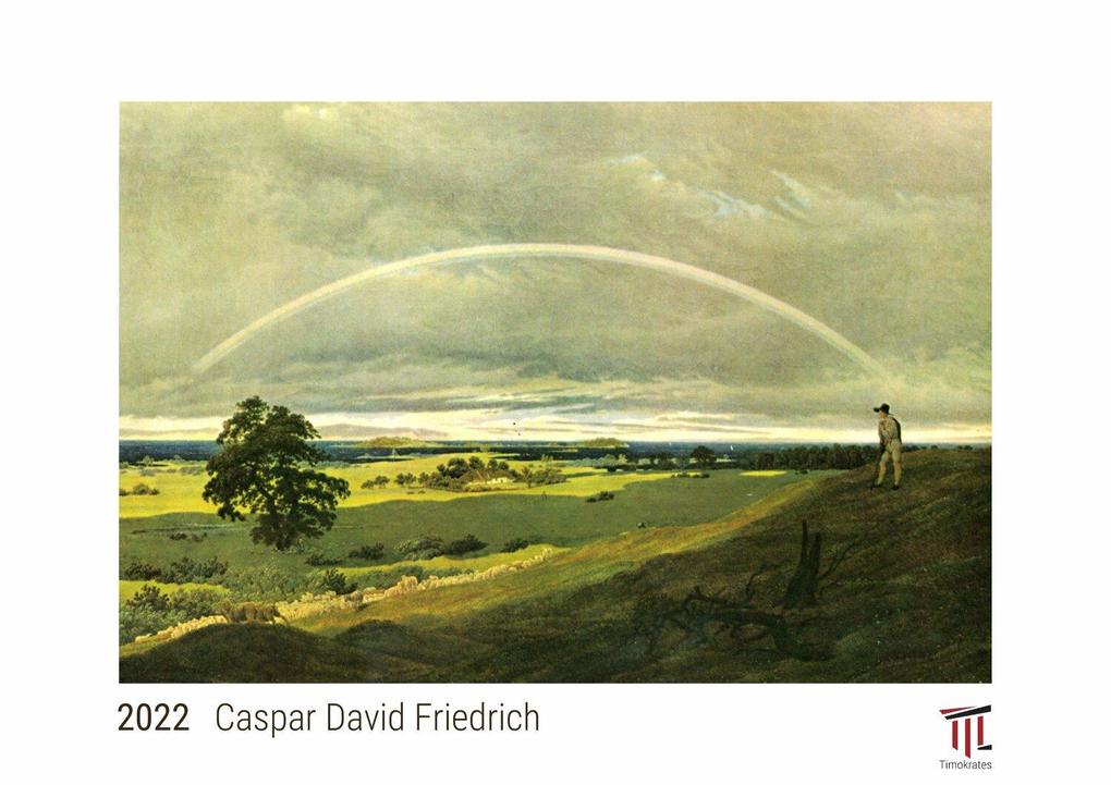 Caspar David Friedrich 2022 - White Edition - Timokrates Kalender Wandkalender Bildkalender - DIN A3 (42 x 30 cm)