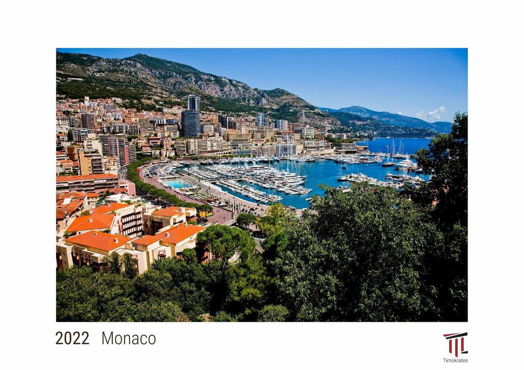 Monaco 2022 - White Edition - Timokrates Kalender Wandkalender Bildkalender - DIN A3 (42 x 30 cm)