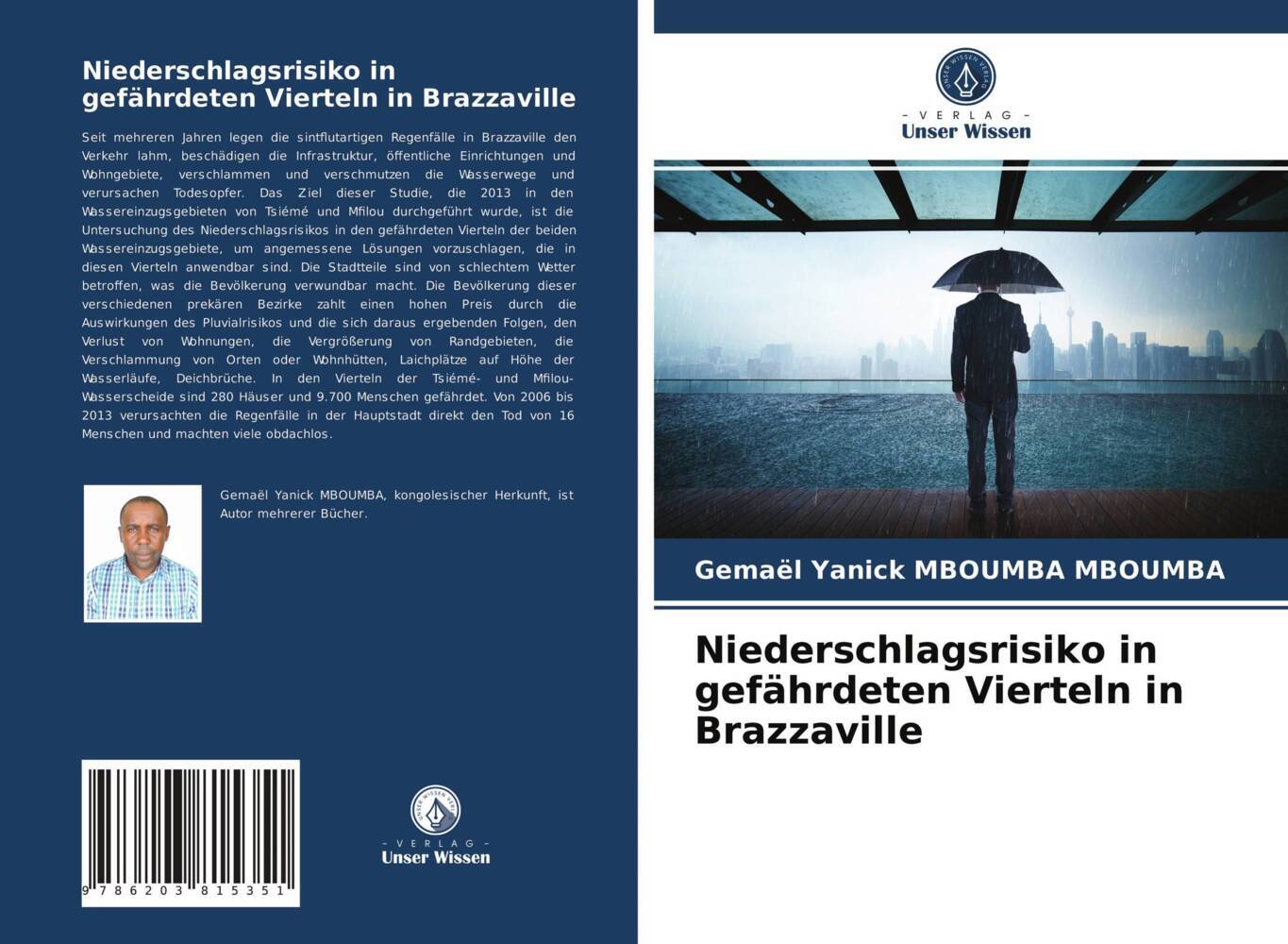 Niederschlagsrisiko in gefährdeten Vierteln in Brazzaville