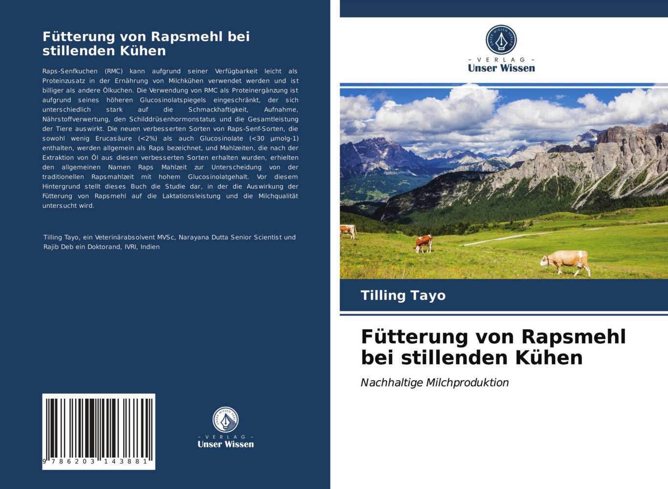 Fütterung von Rapsmehl bei stillenden Kühen